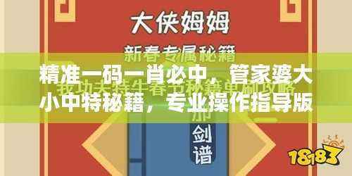 精准一码一肖必中,管家婆大小中特秘籍,专业操作指导版JYU453.4