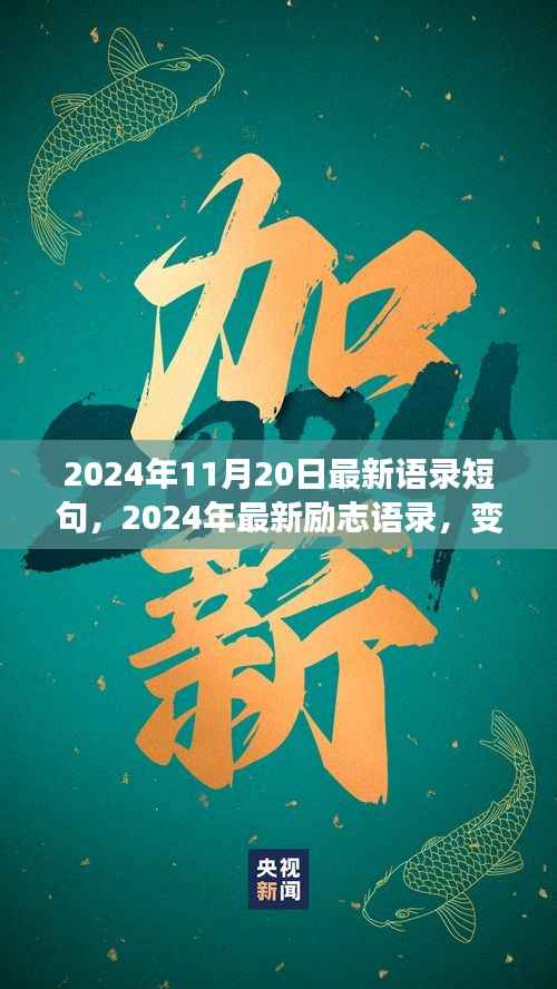 变化中的学习,励志语录与自信成就感的魔法之旅(2024年11月最新更新)