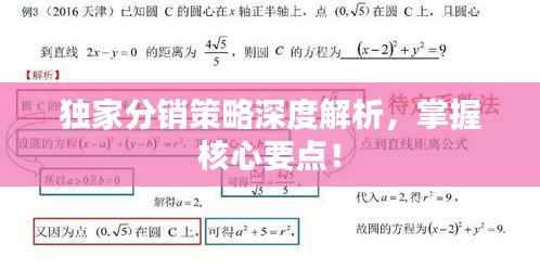 独家分销策略深度解析,掌握核心要点!