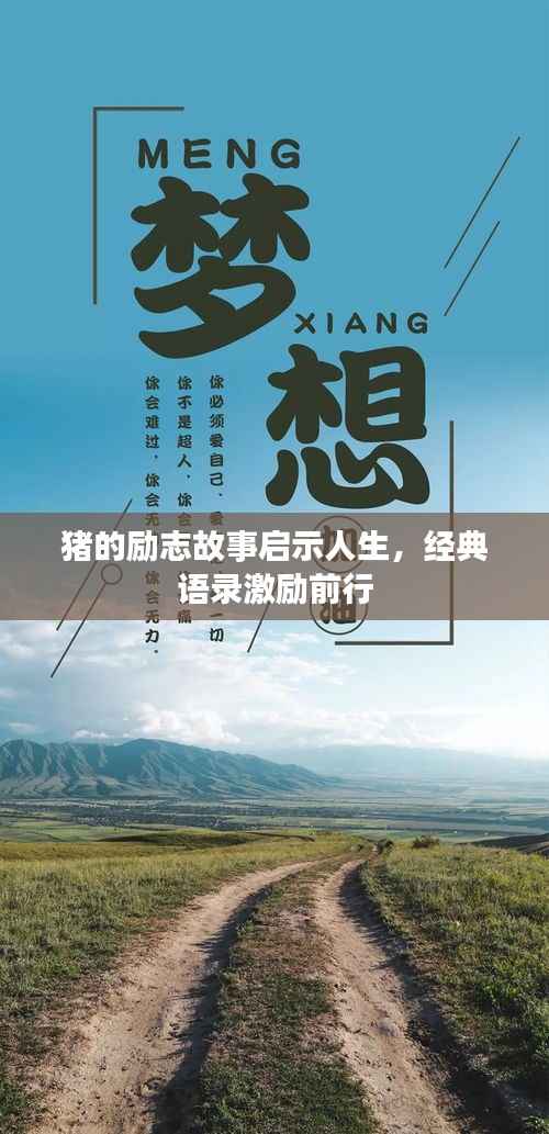 猪的励志故事启示人生,经典语录激励前行