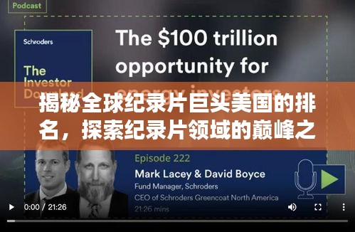 揭秘全球纪录片巨头美国的排名,探索纪录片领域的巅峰之作